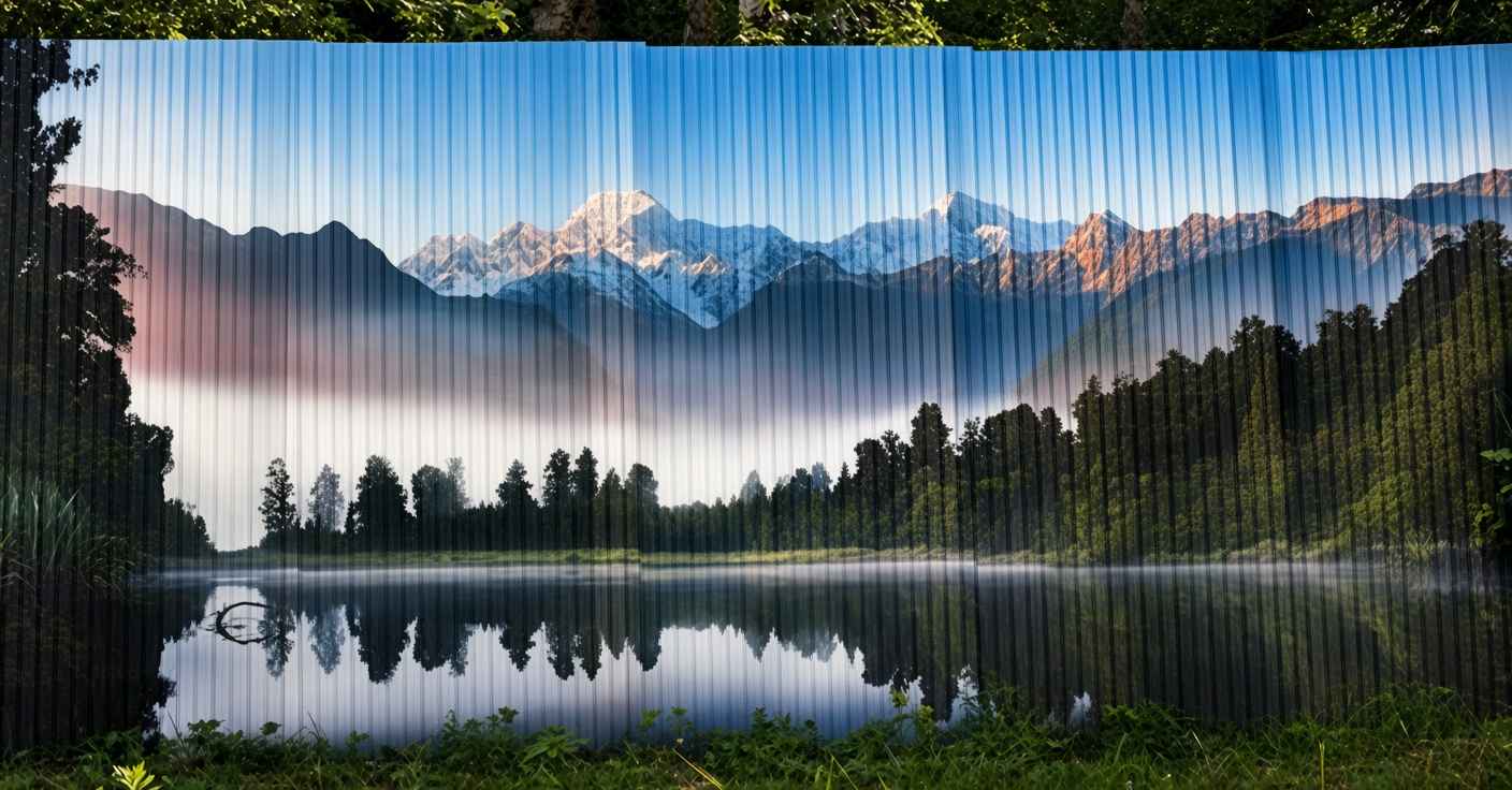 Панорамный фотозабор для участка в Ленинградской области